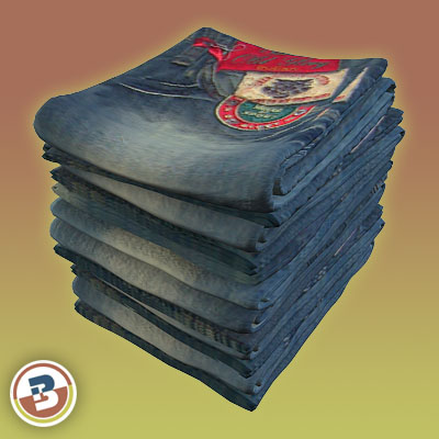 3D Model of Clothing Series - Realistic Folded Jeans - 3D Render 3